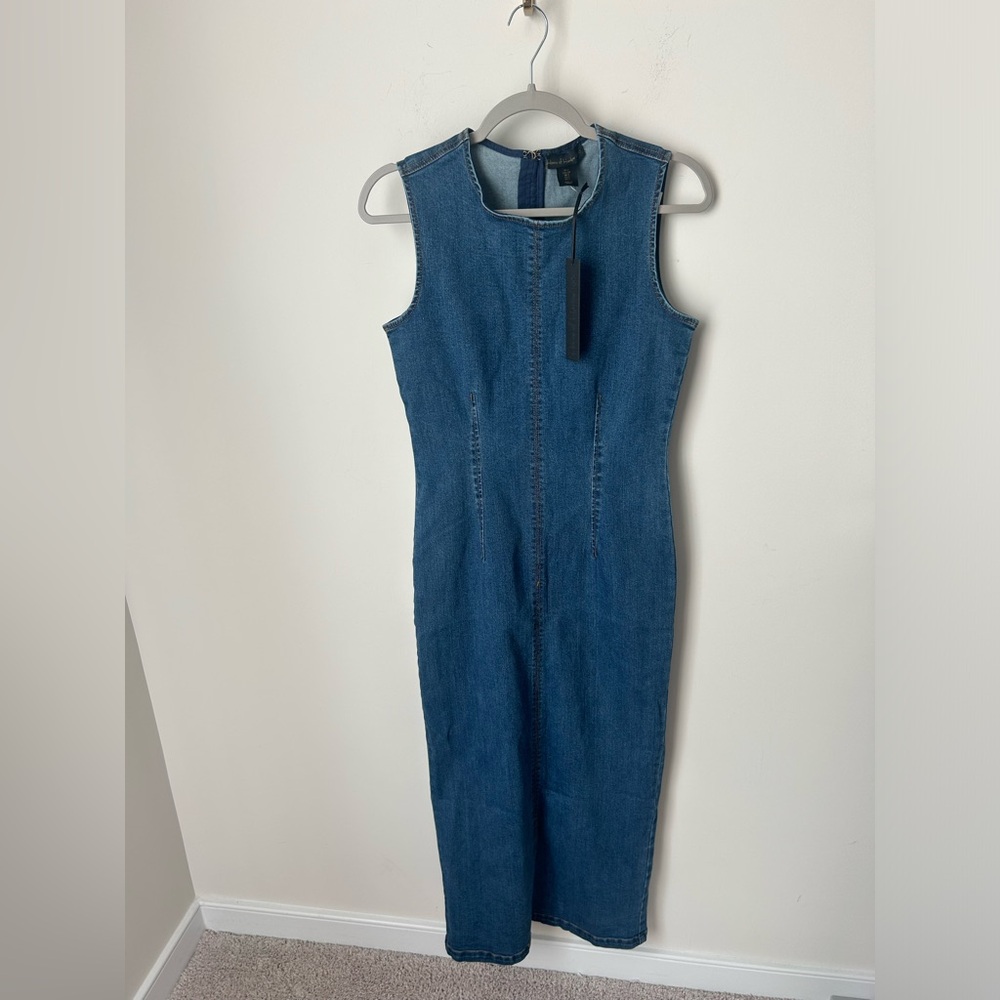 House of Harlow 1960 denim sleeveless Midi Dress